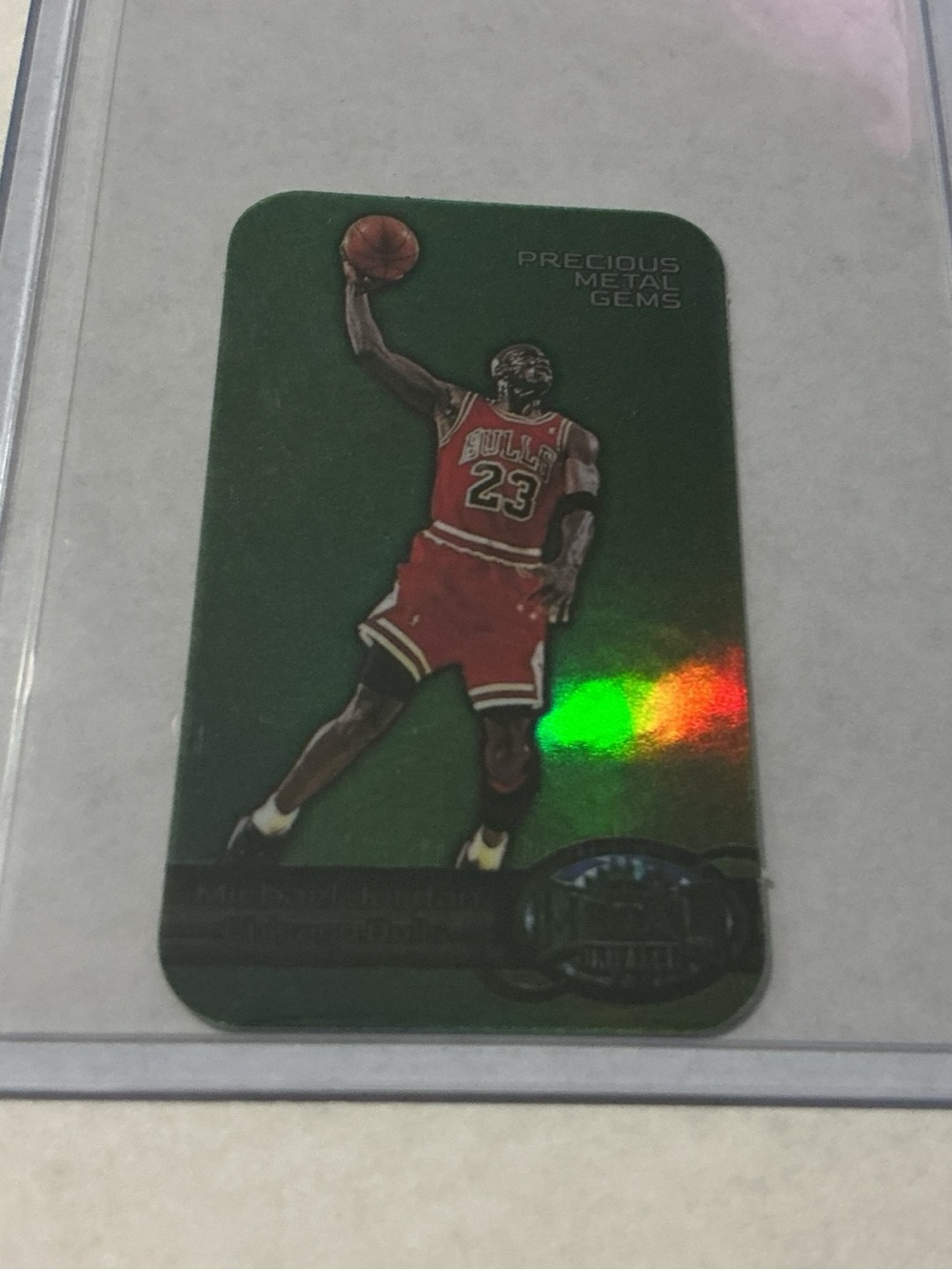 Michael Jordan Precious Metal Gems PMG Holo Promo Tobacco Card